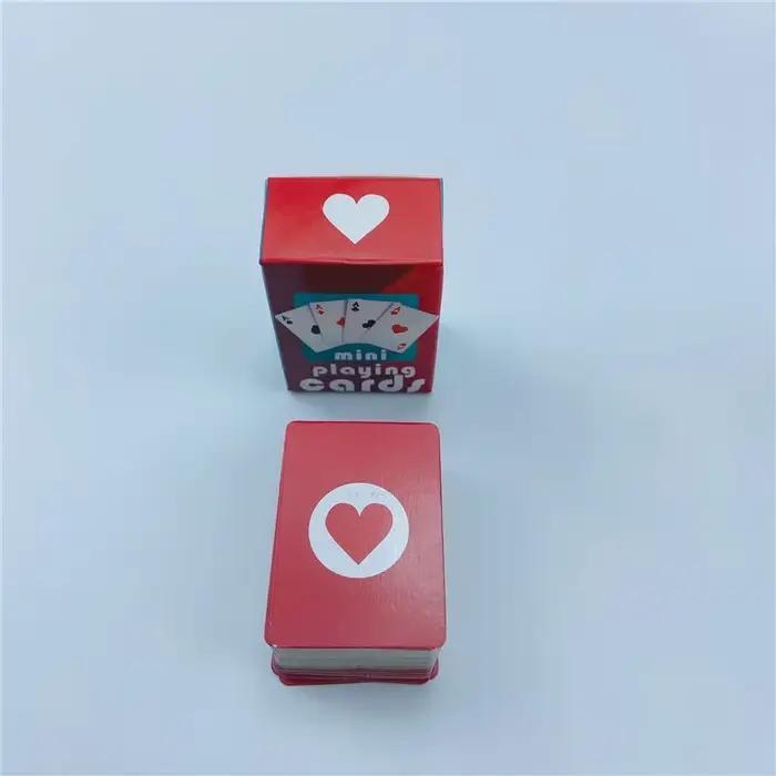 MINI jeux miniatures de Poker, 20 pièces, 40x28mm, pour poupées, accessoire de décoration pour la ma