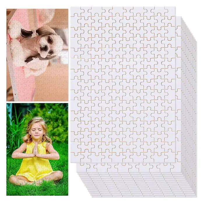 15 ensembles Puzzle vierge à Sublimation 15 pièces Puzzle personnalisé à faire soi-même, presse à ch
