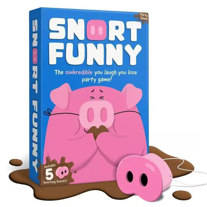 Le jeu de société hilarant Oinkcredible You Laugh You Lose, jeu de société amusant pour toute la fam