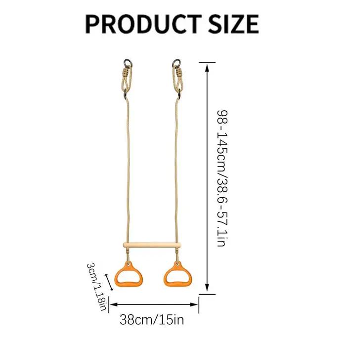 Barre pivotante, équipement de gymnastique, anneaux, drôle, ergonomique, Stable, jeu pour enfants, a