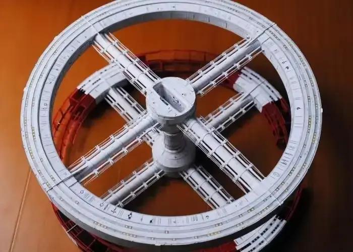Odyssey Space Station Modèle en papier 3D, Jouet fait main bricolage, Film 2001