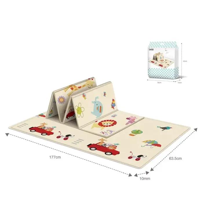 Grand tapis de jeu pliable pour bébé, tapis de protection antidérapant à motifs Double face, jouet é