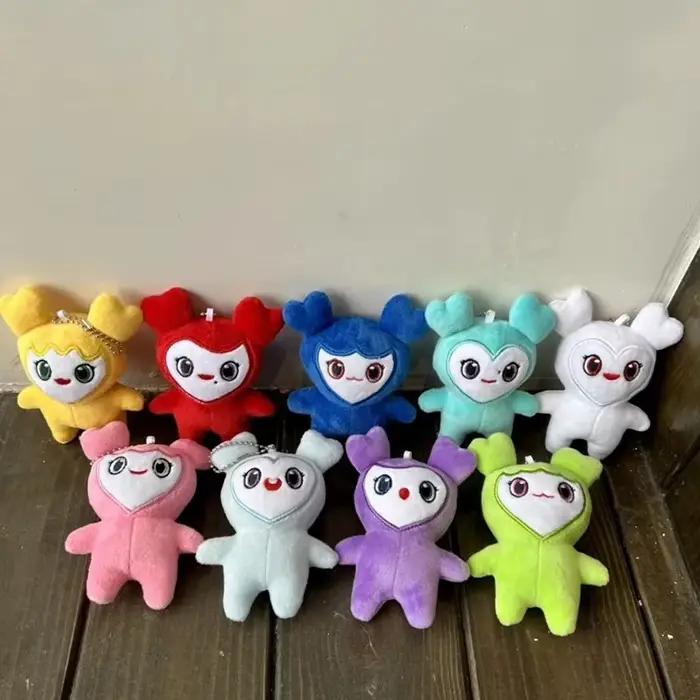 9 pièces/lot Lovelys peluche coréenne Super étoile en peluche dessin animé Animal deux fois Momo pou