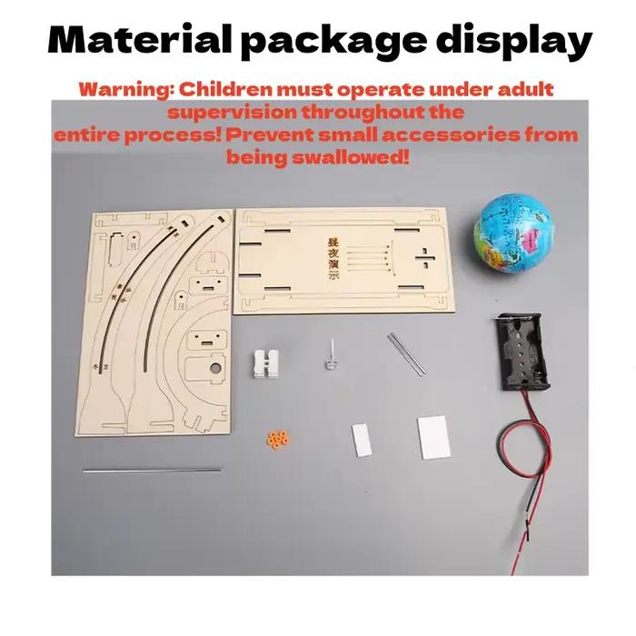 Bricolage modèle de terre jour nuit Cycle Science Kit tige éducatif Globe jouet pour enfants salle d