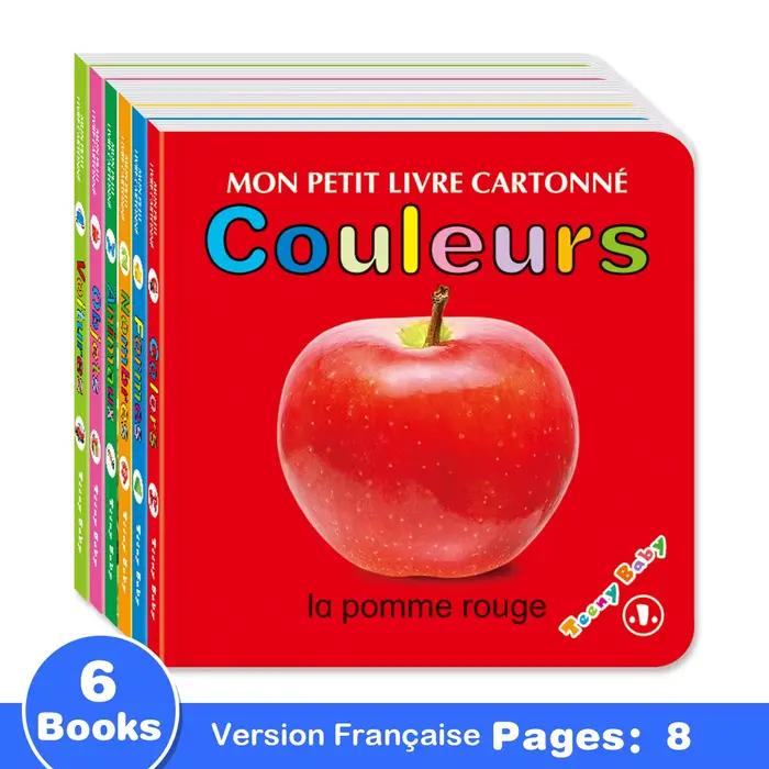 Six cartes cognitives françaises, attirant l'attention des enfants, interaction parent-enfant, cadea