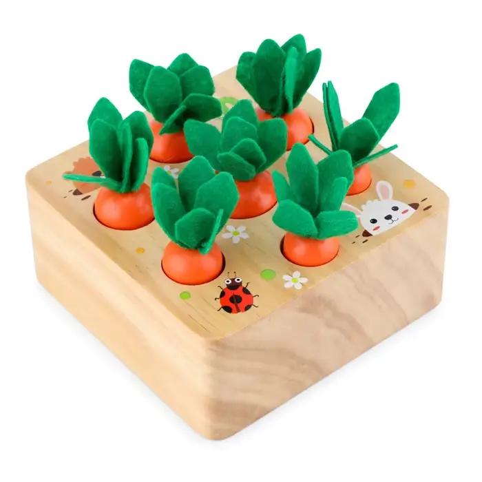 Puzzle pour enfants, jeu de carottes, jouet d'éducation précoce pour bébé, jouets sensoriels assorti
