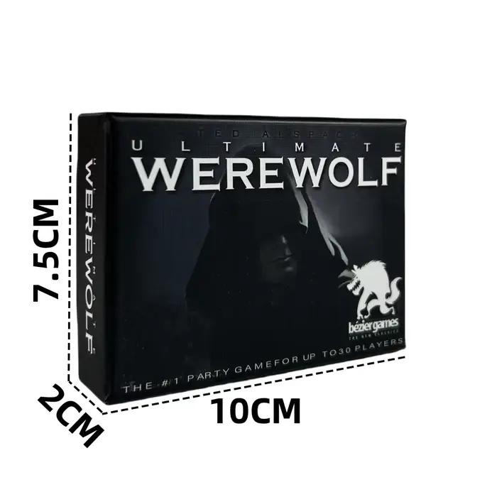 Jeu de cartes édition révisée loup-garou ultime 34 cartes maintient les jeux jeu de fête loup-garou 