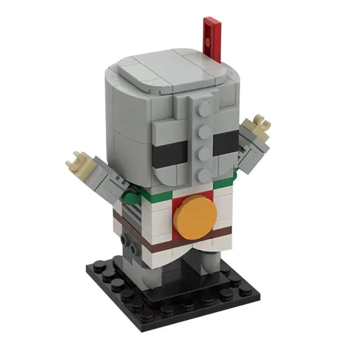 Gobricks MOC jeux d'aventure Dark Souled têtes de briques solaires blocs de construction personnage 