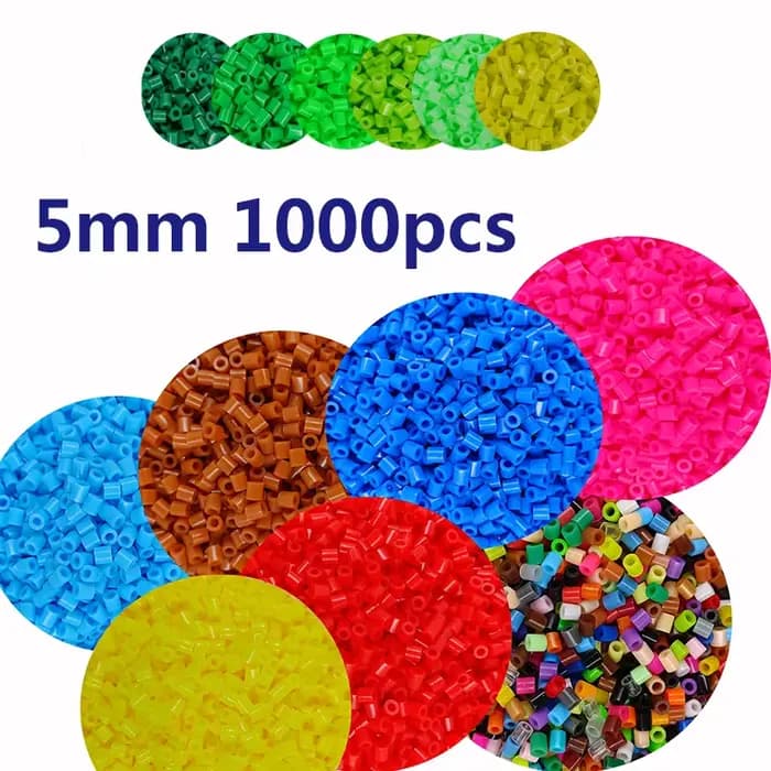 Perles fusibles 1000 pièces 5MM Pixel 3D Puzzle perles de fer artisanat fait à la main décor bricola