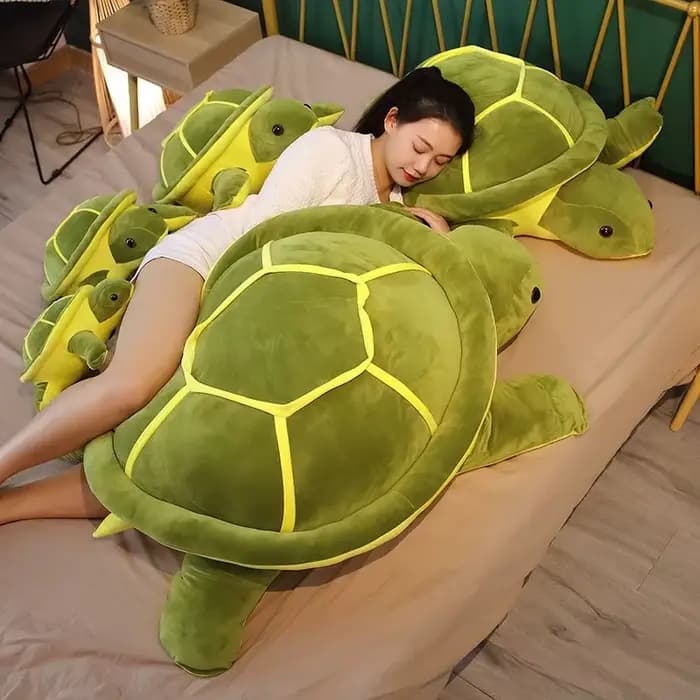 Jouet en peluche tortue de mer douce pour enfants, poupées animaux Kawaii, oreiller en peluche, cade