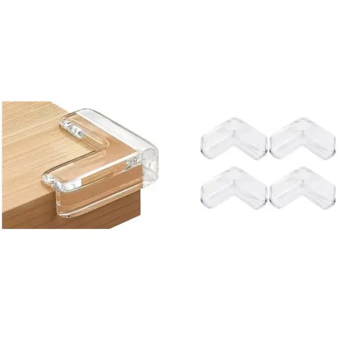 4/10/16 pièces bébé sécurité coin Silicone protecteur Table doux Transparent enfants Anti Collision 