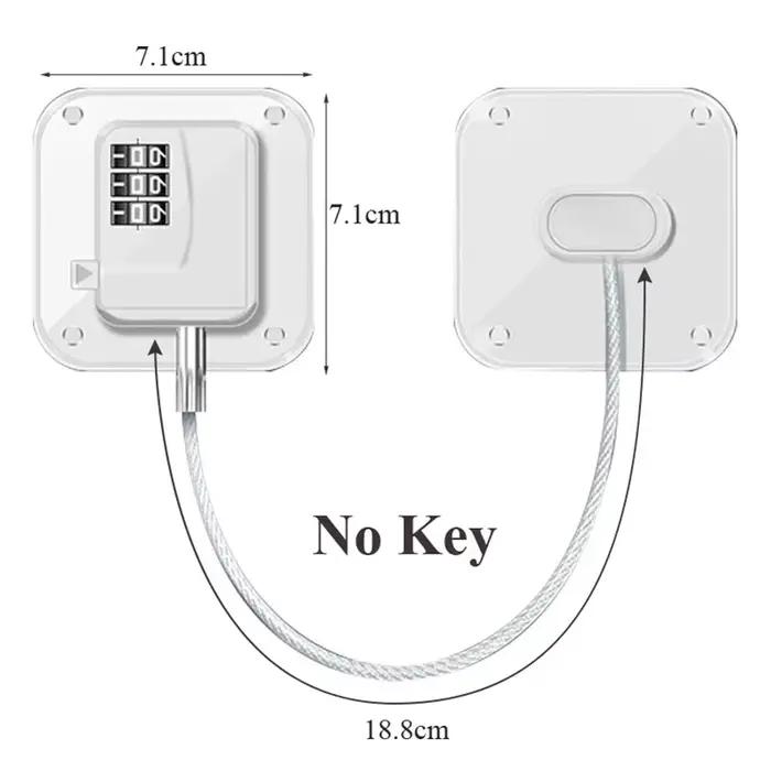 Serrure de sécurité pour enfants, 1 pièce, serrure de porte d'armoire de réfrigérateur, Protection d