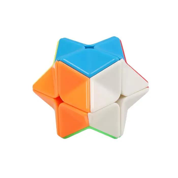 Jouet cube magique anti-stress Macaron, puzzle éducatif amusant pour enfants, jouets polygonaux de d