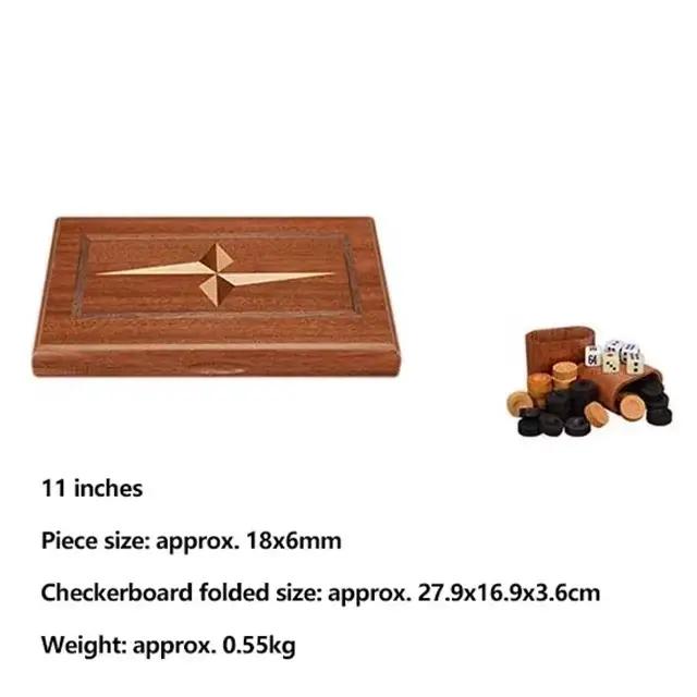 Jeu d'échecs de guerre terrestre occidentale de Backgammon incrusté, jeu de société de stratégie cla