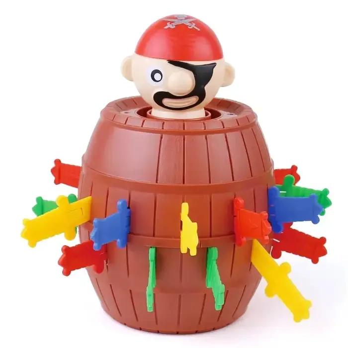 Jouet de baril de Pirate amusant, épée de saut, plateau de jeu de Pirate, jouets d'halloween pour en