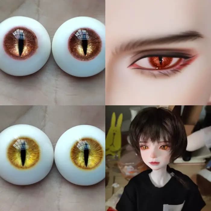 BJD-Yeux d'animaux mignons pour jouets, accessoires de poupée, SD, 8mm-20mm, 1/8mm, 1/6mm, 1/4mm, 1/