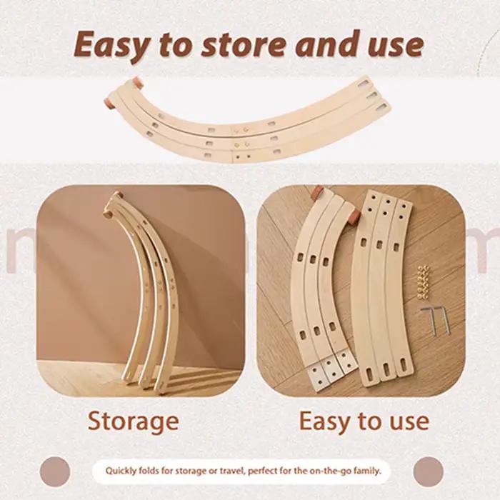 1 ensemble hochet en bois anneaux de dentition bébé jouets jouer salle de sport Mobile nouveau-né St