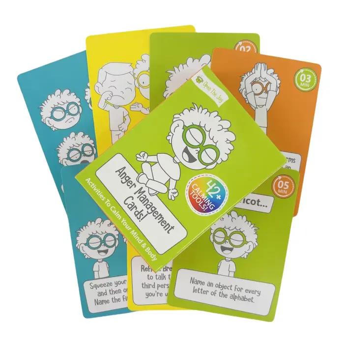 Jeu de cartes de gestion de la colère, contrôle des émotions et un jeu de cartes amusant, jeu de voy