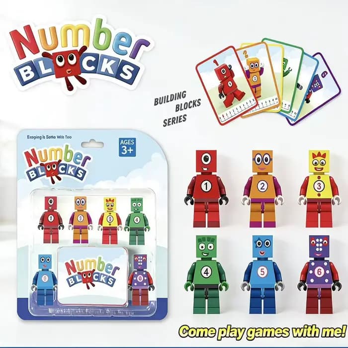 Nouveaux jouets d'assemblage Numberblocks, cadeau idéal, renforçant les connaissances mathématiques 
