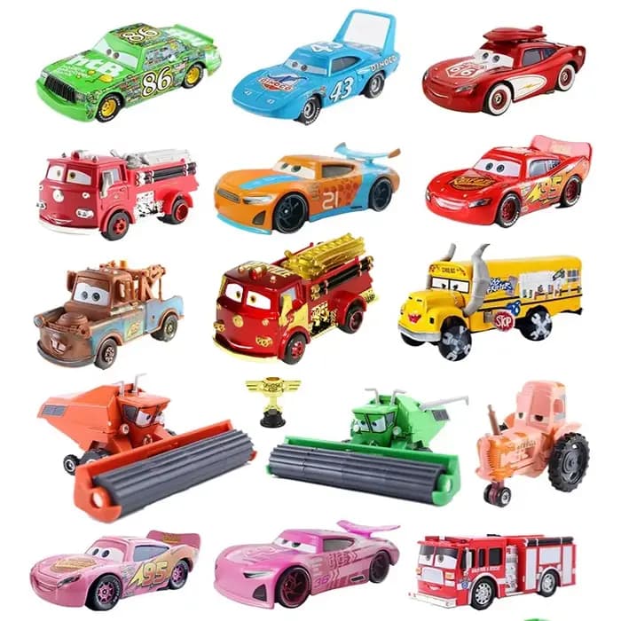 Disney Pixar Cars 2 jouet Lightning Mcqueen Original Mini voiture de course 1 3 Dinoco Racers Collec