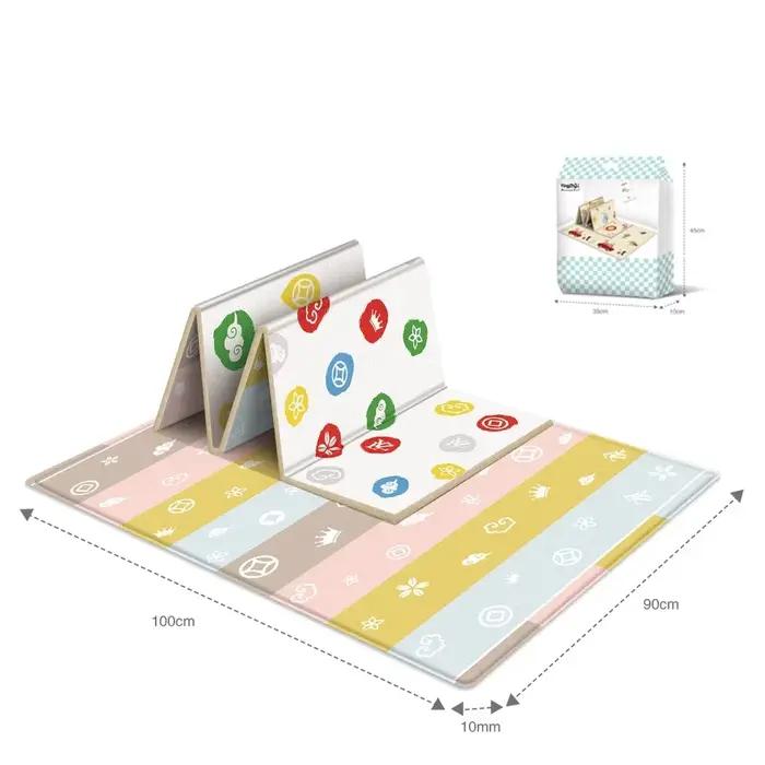 Tapis de jeu pliable pour bébé, Protection à motif Double face pour enfants, tapis d'activité antidé