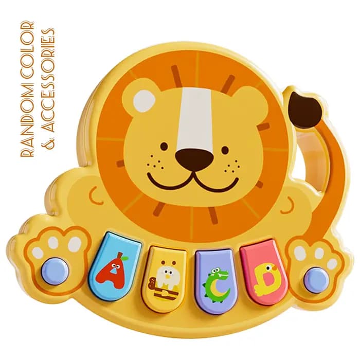 Jouet de boîte à musique bébé Lion, jouet d'éveil musical pour bébé, clavier musical et piano, cadea