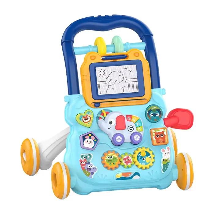 Trotteur pour bébé, jouets avec lumières musicales, sons, voiture, apprentissage éducatif, roue de p