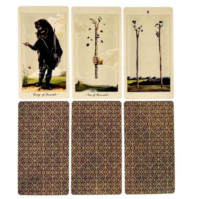 Tarot païen pour autres mondes, jeu de 78 cartes, taille: 11,3 x 6,3 x 3,2 cm, manuel en papier