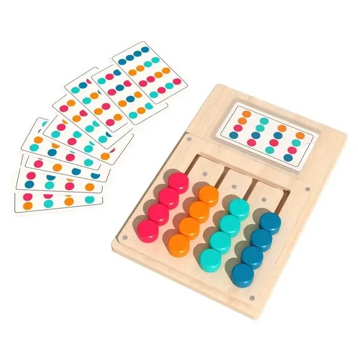 Jeu de lettres mobiles en bois pour l'orthographe, blocs de lettres mobiles adaptés à l'orthographe 