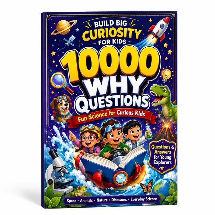 10 000 questions : Livre scientifique pour enfants – Livre d'apprentissage ludique avec questions et