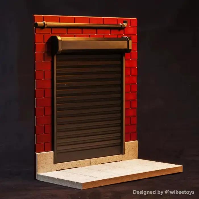 Wikeetoys – panneau de fond de plate-forme de scène de vue de rue américaine, échelle 1/12, pour pho