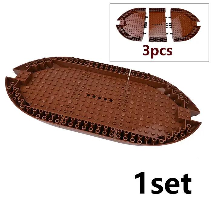 Briques compatibles 64651, bateau détachable avec autres pièces d'assemblage, éléments de constructi