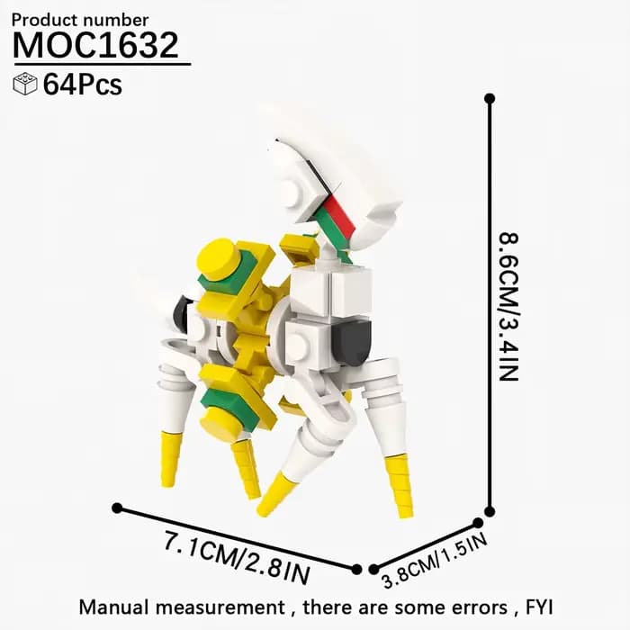 MOOXI MOC Ash Monster mignon Anime jeux figurines compatibles blocs de construction adultes jouets p