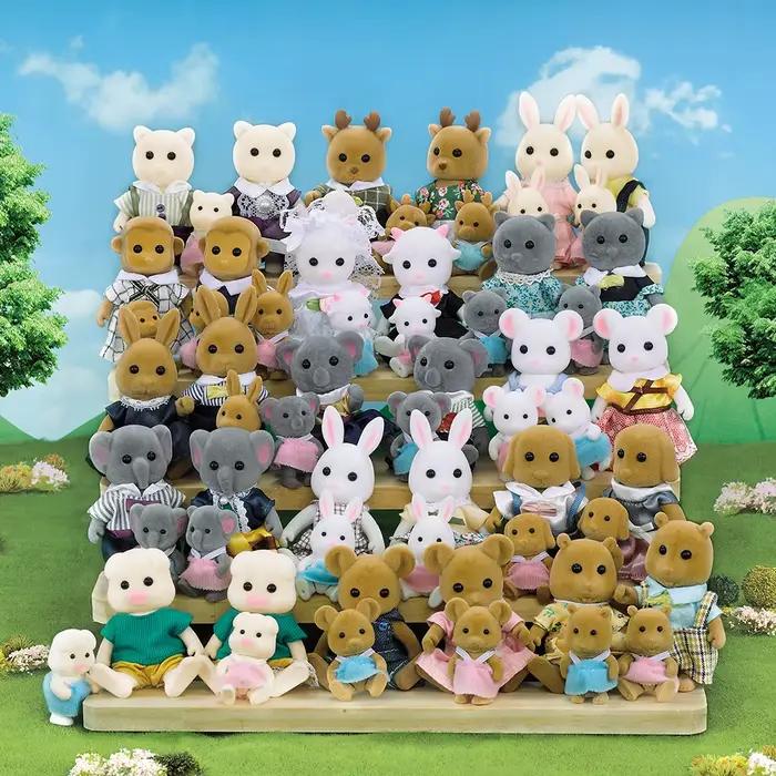 Lapin de Pâques 1:12 en Plastique ABS avec Animaux et Maison de Poupée Accessoires de Jeu Miniature Occasions Spéciales
