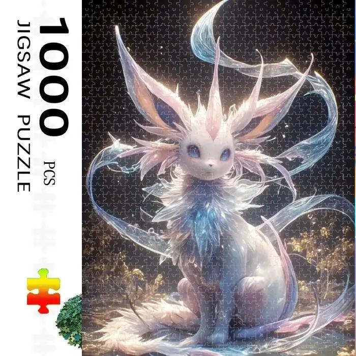 Puzzle de 500 pièces sur le thème de l'anime japonais Pokemon Eevee