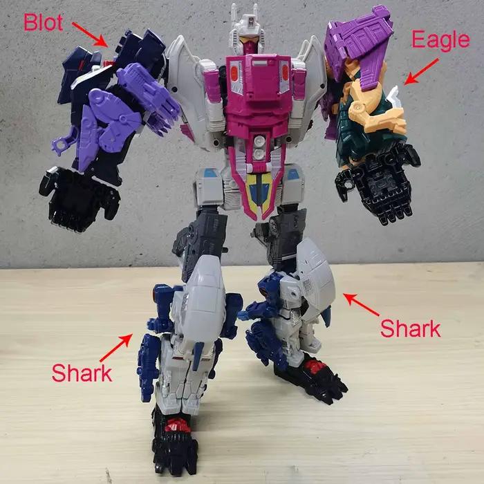 NBK dévastateur Transformation jouet combiner Robot JINBAO prédateur Bruticus BMB Volcanicus Computron figurines Action modèle déformé