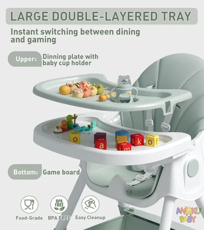 Chaise haute 3 en 1 pour bébé