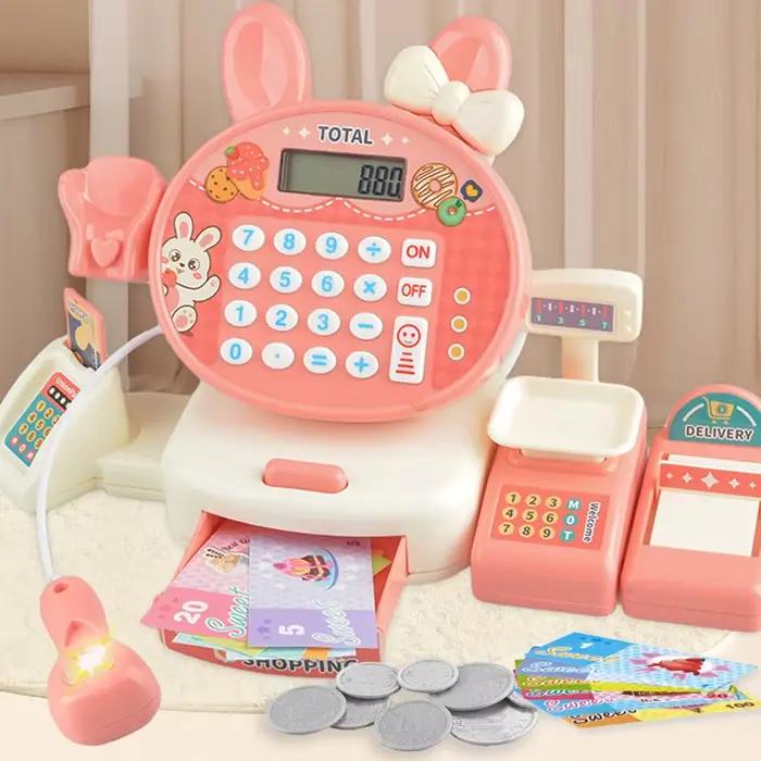 Enfants Shopping caisse enregistreuse jouets Mini marché récepteur ensemble calcul