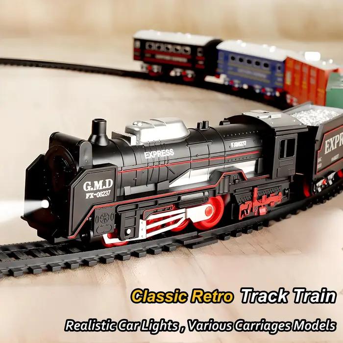 Ensemble de Train de fret électrique classique avec éclairage