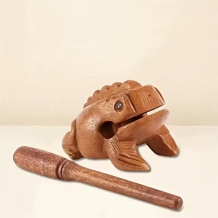 Grenouille en bois classique à Percussion faite à la main