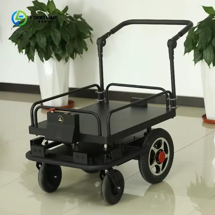 Chariot électrique logistique AGV (véhicule à guidage automatique) commercial personnalisé de 100 kg, robot de suivi pour entrepôt et stockage logistique