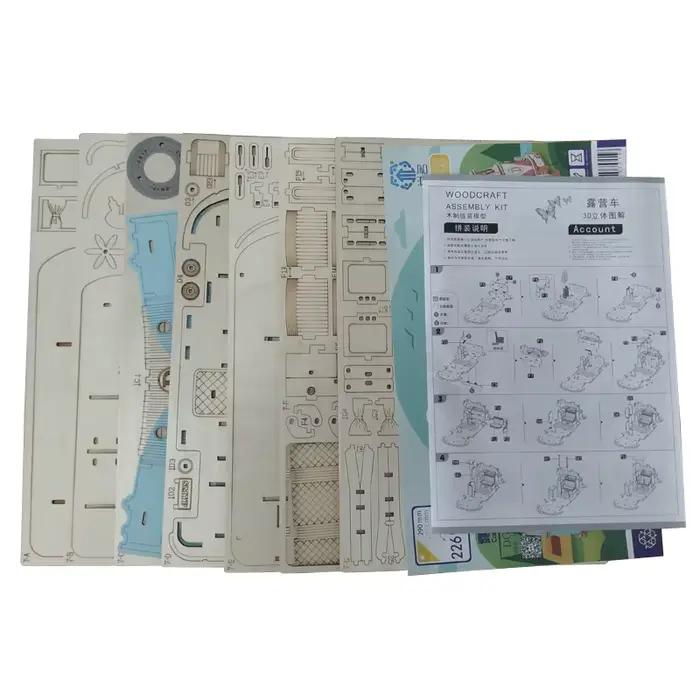 Puzzle de voiture en bois 3D