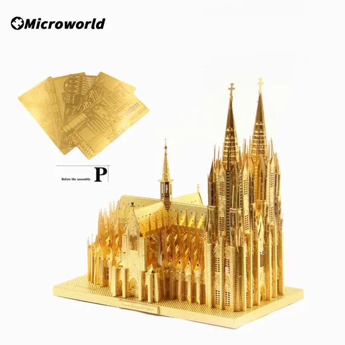 Microworld-Puzzle en métal de construction 3D pour adolescents et enfants