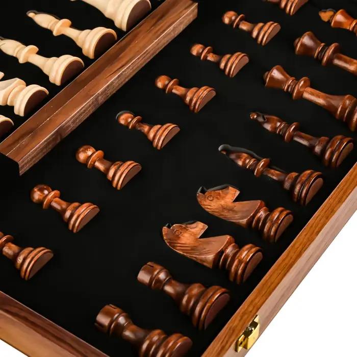 Jeu d'échecs en bois de qualité supérieure