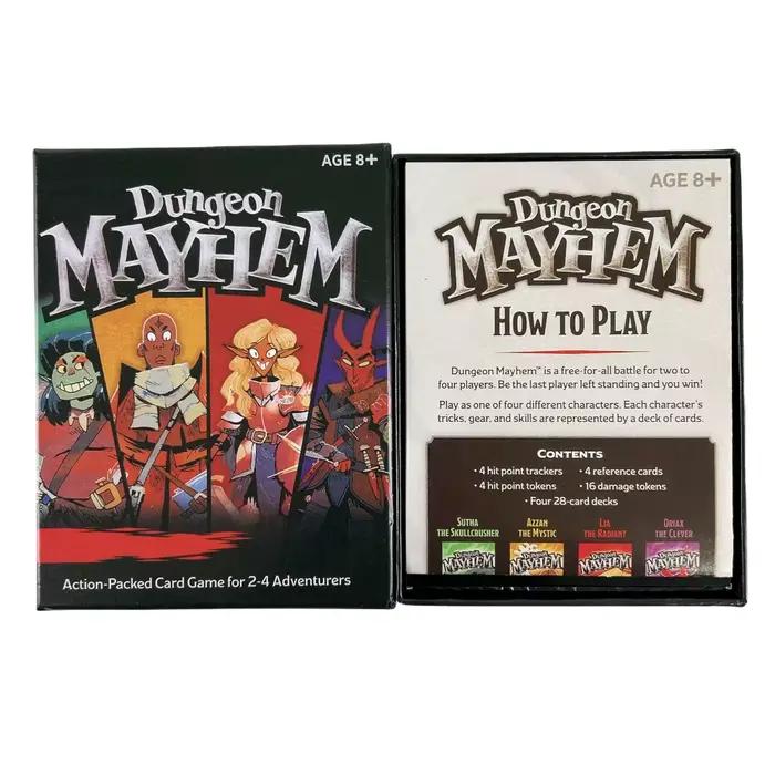 Jeu de société amusant en famille, 3 Styles, carte à jouer, donjon Mayhem, jeu de cartes, fête en famille