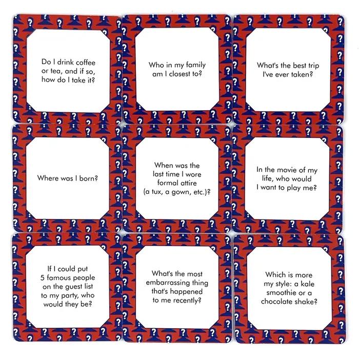 Mini carte de jeu - Comment bien me connaissez? - Jeu de société
