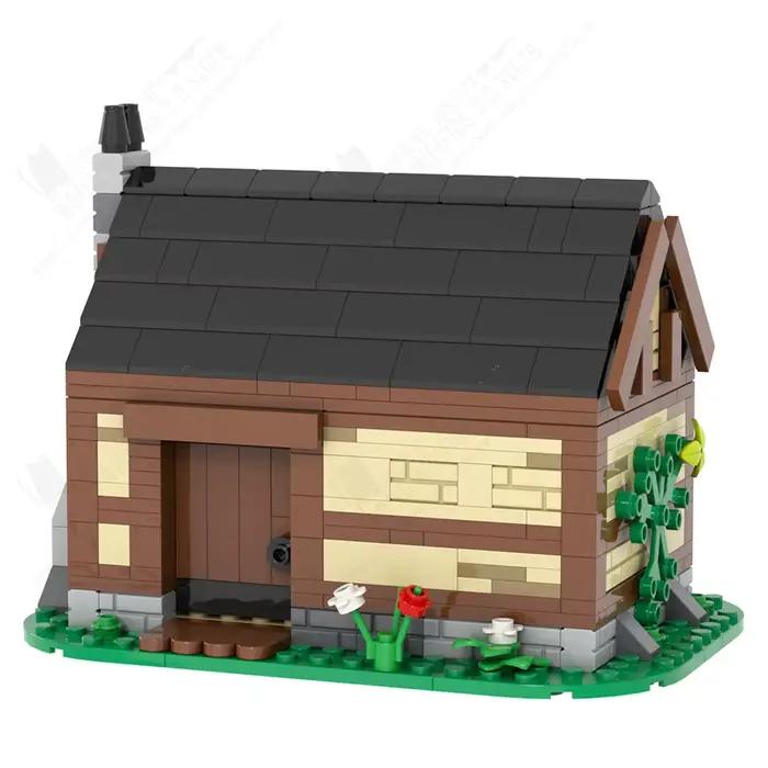 MOOXI Military Series Medieval Architecture House Battle Model MOC Bricks DIY Assembled Building Blocks Toys For Boy Adults Gift