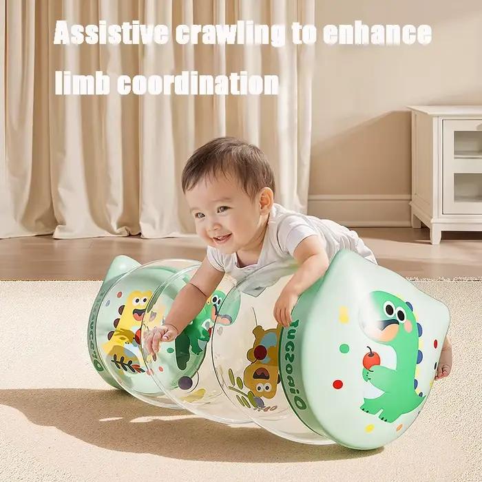 Jouet gonflable à rouleau rampant pour nourrissons et tout-petits