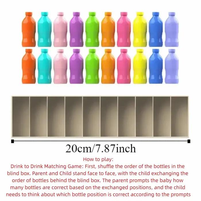 Jeu créatif de correspondance de bouteilles