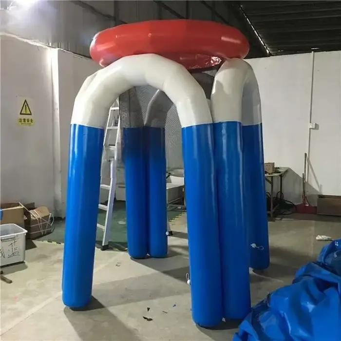 Jeu géant fait sur commande de sport de tir de basket-ball de cerceau de Iatable pour la partie dans le jardin
